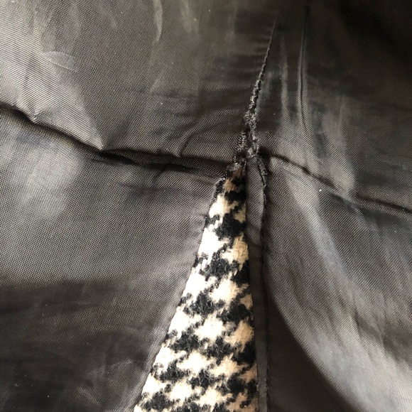 Classic Black and White Plaid Coat - Picture 11 of 11